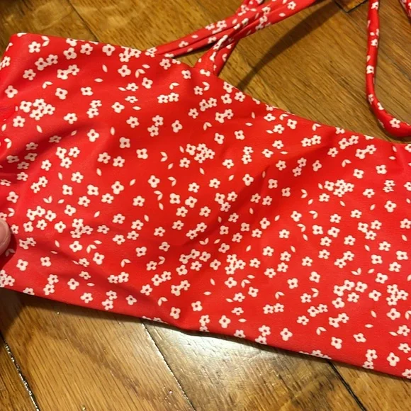 Red Floral Bikini - Picture 2 of 3